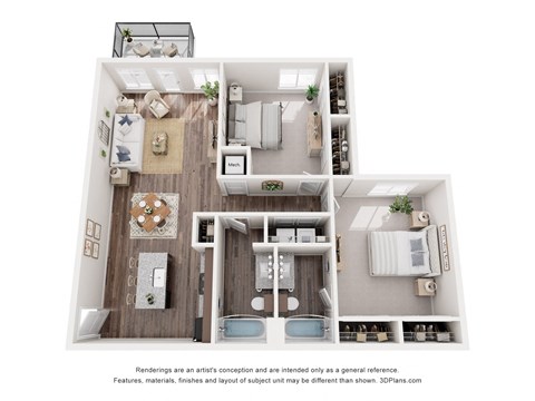 a 1 bedroom floor plan  sierra  2100 sq ft